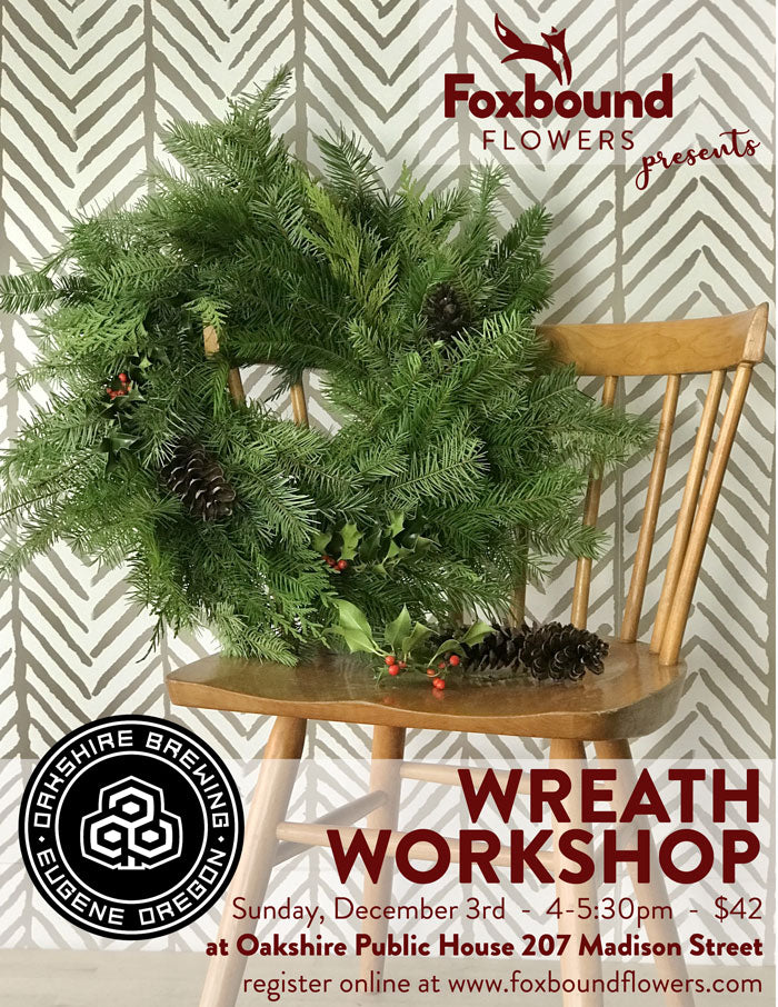Winter Wreath Workshop at Oakshire Brewing