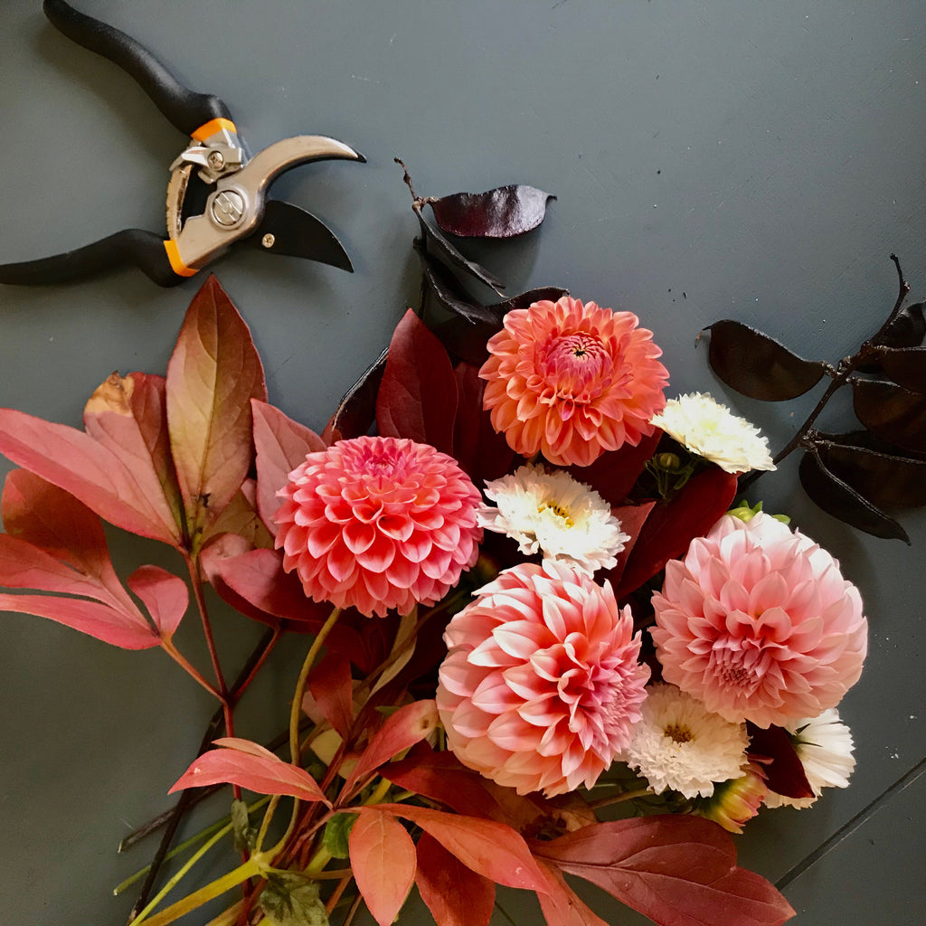 designer's choice arrangement- unique, seasonal flowers